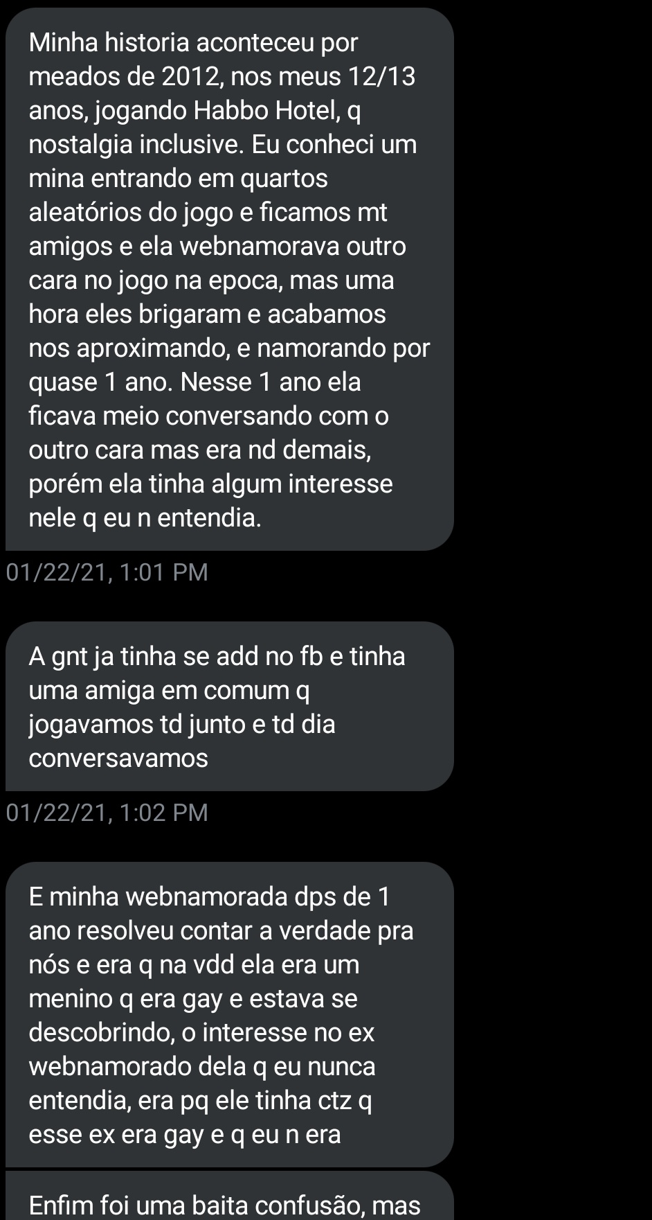 relatos de webnamoro on X: nossa que fracasso   / X