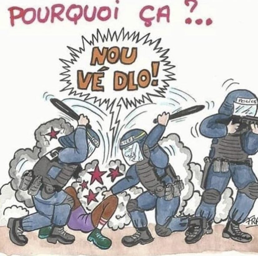 divergentsgwada's tweet photo. Ce qui est terrible c’est que le préfet @Prefet971 refuse de faire appliquer le dispositif légal d’urgence qui est pourtant appliqué dans l’hexagone , les militants se font matraqués pour exiger l’eau au robinet @Defenseurdroits #orseceaupotable #EnvoyeSpecial https://t.co/IQNiZJnxLS