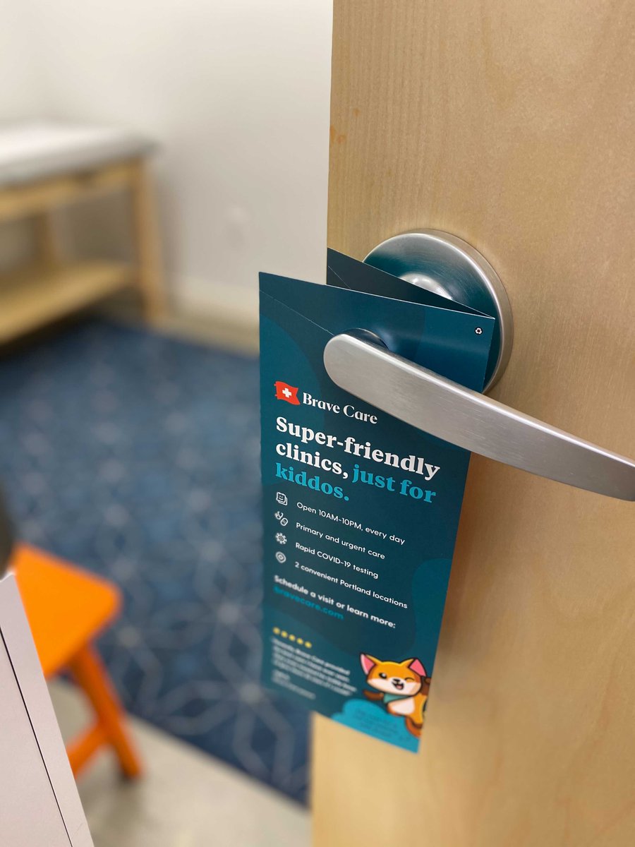 motherfuton's tweet photo. When you door hangers have a pop-out mask for the kiddos on the back. 

It’s always about the kids @bravecare.

Design by @cindythuyvan. https://t.co/XvB5vLawvH