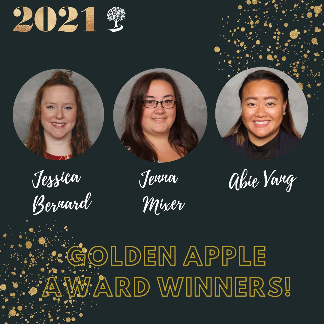 greenbayschools's tweet image. We are SO pleased to announce that we have THREE Golden Apple Award winners this year! Please join us in congratulating Jessica Bernard of Nicolet Elementary, Jenna Mixer of @GBAPSJohnDewey &amp;amp; Abie Vang of @GBWashingtonMS. #GBAPSProud #Excellence @fox11news @GGBChamber