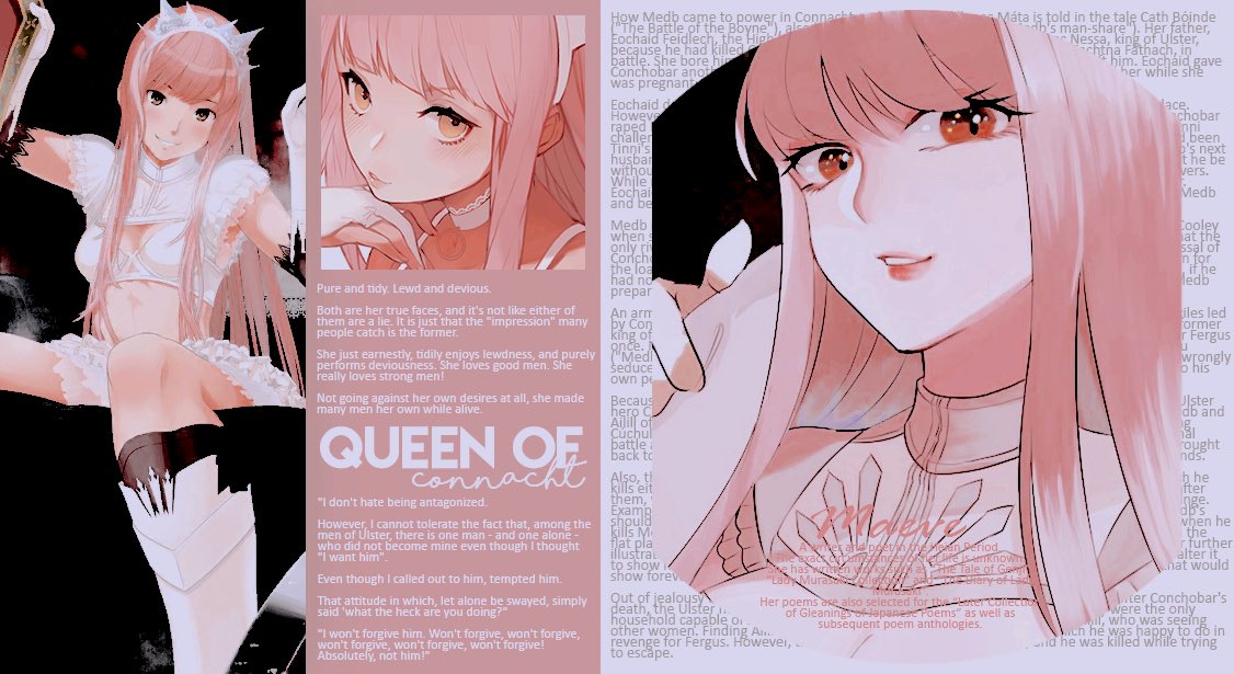 ⠀ 
⠀ ⠀                           ⠀ ୭̥⋆*｡ 𝚖𝚊𝚎𝚟𝚎 ⺌

　　 𝓘 made many kings , heroes , and men my own possessions  、
              ——— DON’T AVERT YOUR GAZE , THIS IS WHO I AM !

   ⠀⠀⠀( #fgorp , #faterp , #mvrp )ㅤ