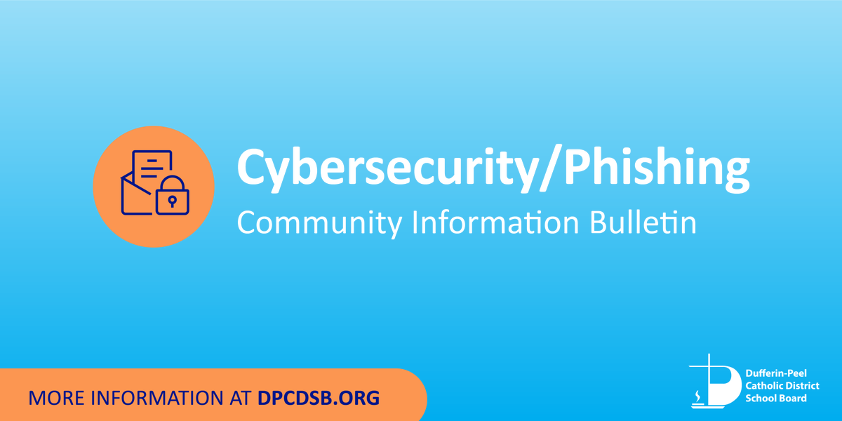 #DPCDSB parents and guardians, we have become aware of recent instances of phishing emails circulating within the DPCSDB community and are asking you to be very cautious before clicking on any links in emails that look suspicious. 

More information: ow.ly/X8WL50DEaV1
