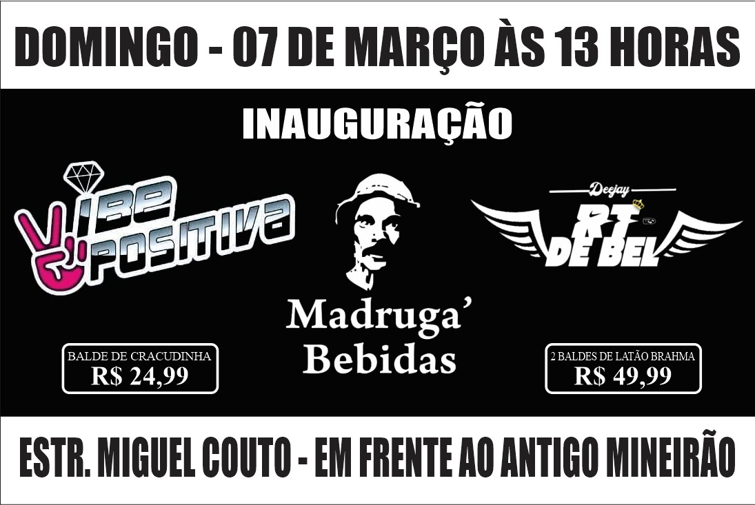 MadrugaBebidas's tweet photo. - É com um enorme prazer que eu apresento a vocês mais um novo estabelecimento.  🥺❤❤
 Tem pagodinho com Vibe Positiva e aquela Tabacada nós intervalos com o DJ RT de Bel 🔊🙉🥳
Bar &amp; Petiscos 🍺🍤
Dia 07 é logo ali! Convoca os amigos. 
# Nunca foi sorte smp foi Deus 🙏🏼 https://t.co/aqP0lgz2xr