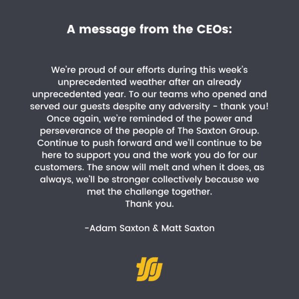 adamsaxton's tweet photo. Always....ALWAYS thankful for our teams in the field who serve our customers. I work for you. @SaxtonGroupTX @McAlistersDeli #madeofthebest https://t.co/bMImlDjXx3
