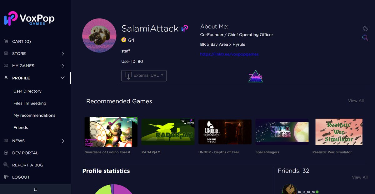 Let's try and break my Friends List
Sign-Up: lnkd.in/eNQJfth
Download: lnkd.in/grYUsiW
See you on <a href="/VoxPopGames/">VoxPop Games, Inc. ☕️🎮🖥💻🌊</a> 
#EveryVoiceMatters
#IndieVideoGames
#SupportSmallStreamers 
#supportsmallbusiness 
#supportindiedevs
#gg