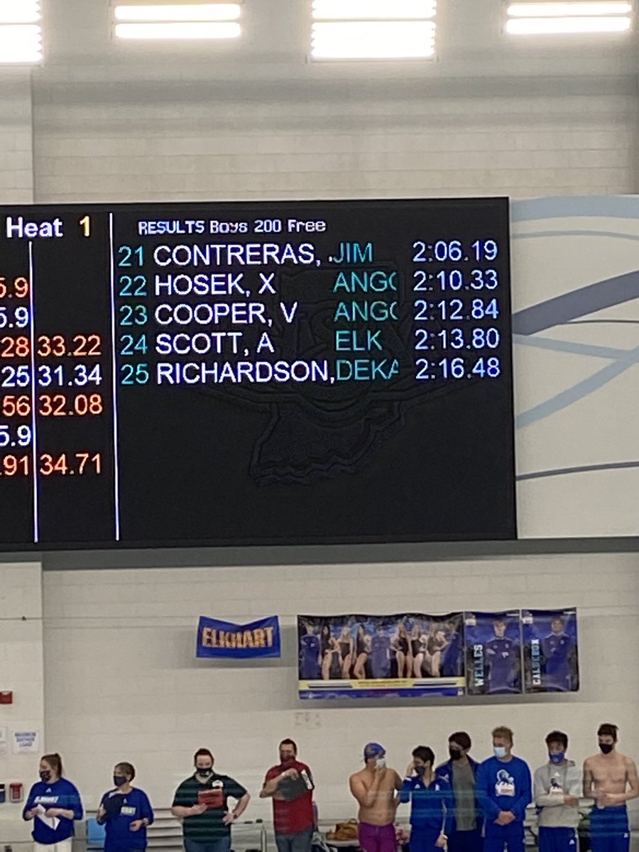 SteveLantz1's tweet photo. 200 Free Results 
Marcus Miller will swim in the Championship heat on Saturday! https://t.co/kKBpfr5iqw