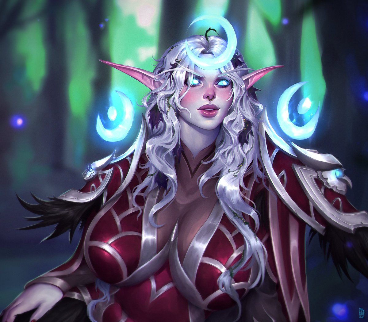 Recent Commission done for Sigelf and his gorgeoussss thiccy night elf :>  This is a full body commission but gotta crop it since twt crop messes it up :< 

#Warcraft #warcraftart #WoW #NightElf #CharacterArt #artistsontwitter #artph #commissionart #fantasyart
