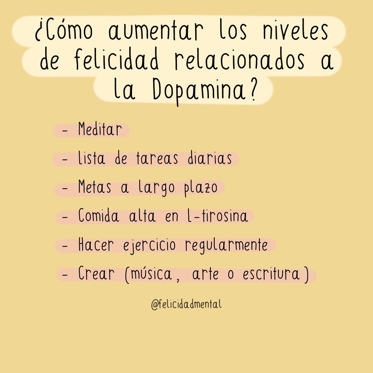 felicidadmental's tweet photo. DOPAMINA 
📌 es un neurotransmisor y se relaciona mucho con las sensaciones placenteras y sensación de relajación
.
#memories #memoria #dopamine #dopamina #cerebro #mente #mentepositiva #cuidomimente #salud #saludable #saludmental #saludybienestar https://t.co/ZyYtEs5YRG