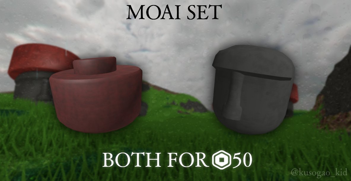 4sby On Twitter Moai Set Is Onsale In Roblox Stone Statue Head Https T Co Ipgkubosxz Pukao Hat Https T Co Ajtv44qvxb Ad Made By Kusogao Kid Robloxugc Robloxdev Roblox Https T Co Uyuizco5us - stone pants roblox