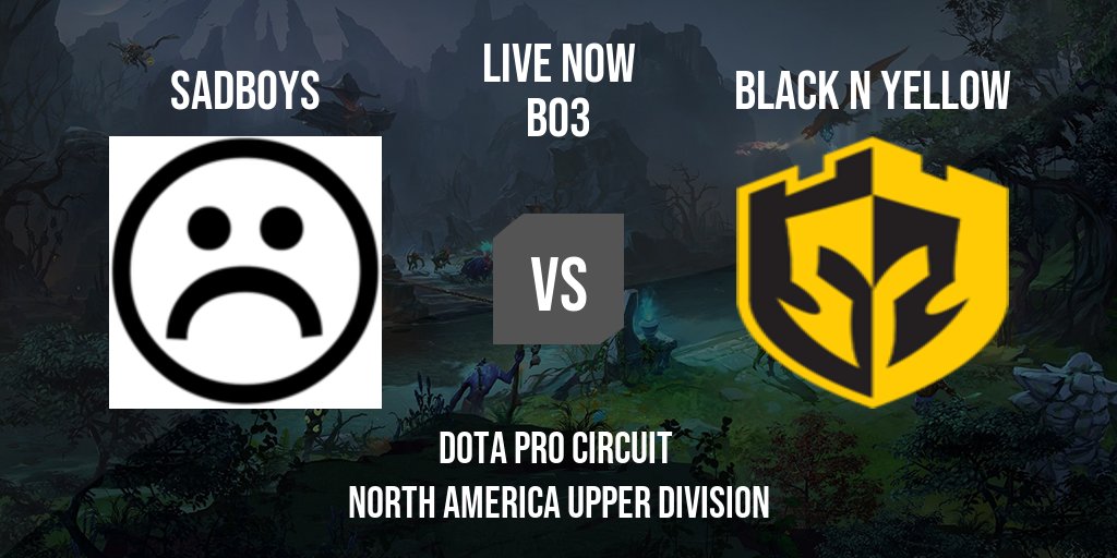MatcherEsport's tweet photo. 🔴 Game Starting!
 
Sadboys x Black N Yellow
Dota Pro Circuit  North America Upper Division
 
Dota 2
 
Watch in: https://t.co/XqnugvGvZs https://t.co/7V3vxPavCm