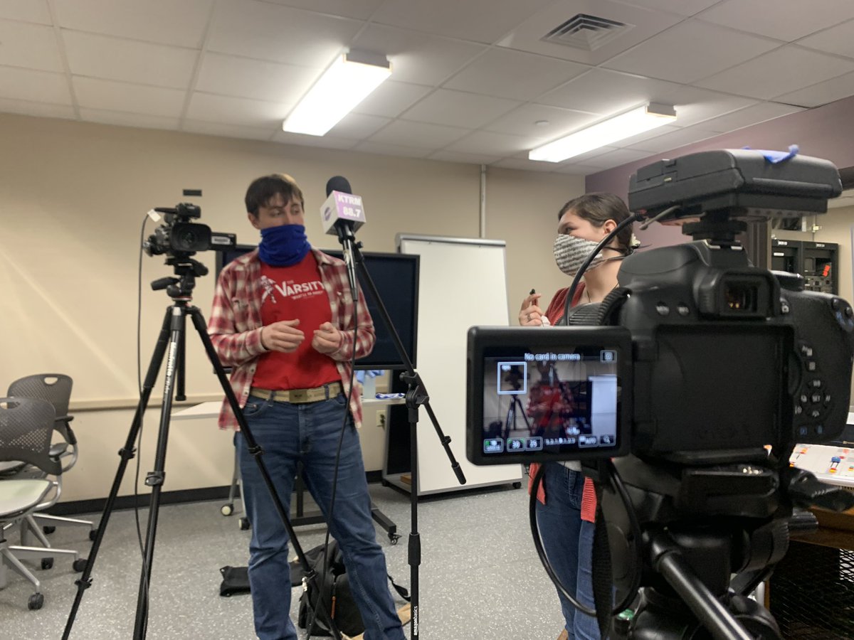 KTRM_studios's tweet photo. Our staff is working in the studio today to improve their camera skills, so that we can bring you the best content possible. https://t.co/4aAX1EGf7v