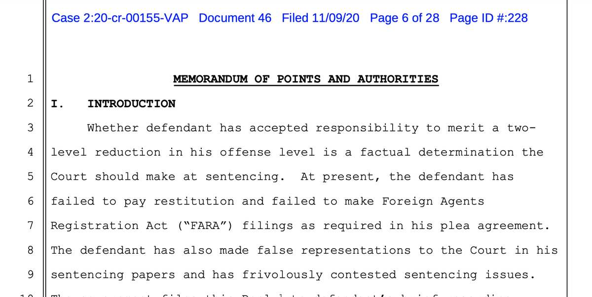 So this Zuberi guy got hammered by the Government in sentencing memos because he failed to register FARA as apparently agreed. And who was this Trump donor a foreign agent for?HAVE YA GOT ALL DAY?