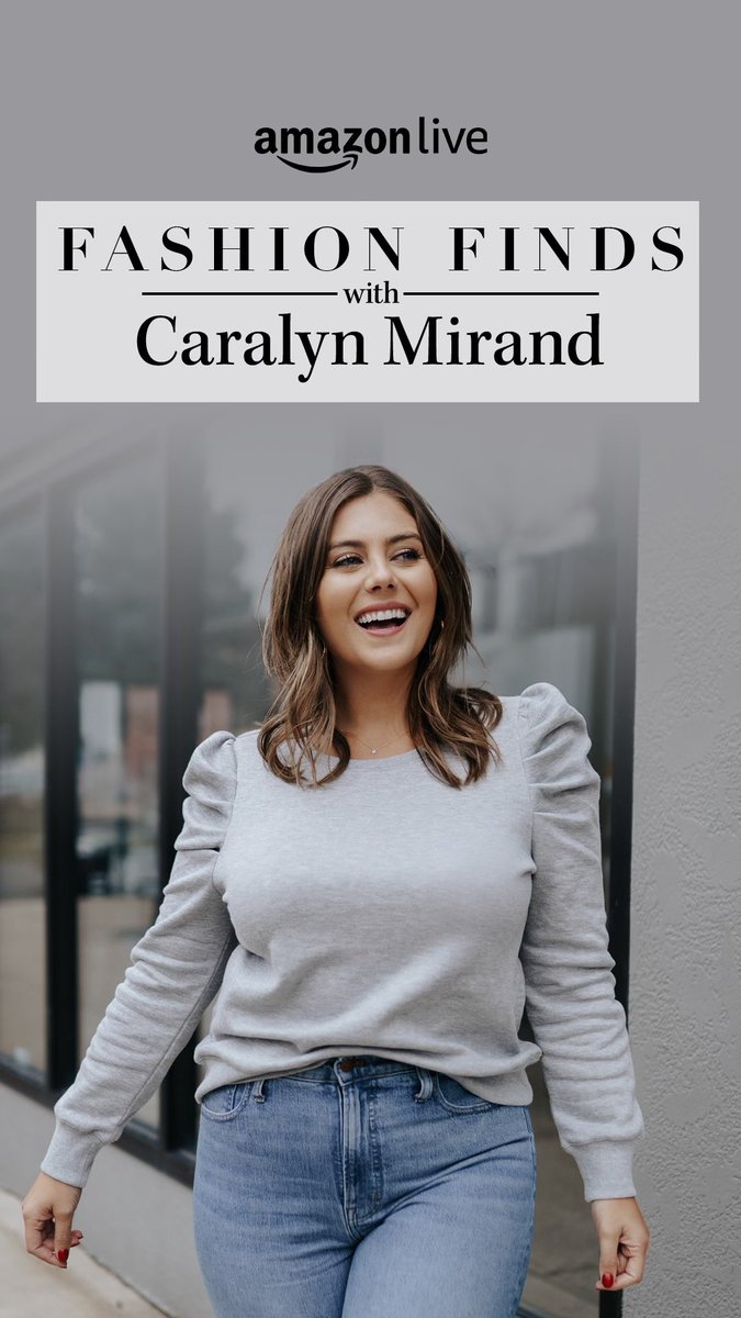 Join me at 3PM ET as I go live with <a href="/AmazonFashion/">Amazon Fashion</a> to share a few of my favorite inclusive finds. 

amzn.to/37o7J4A