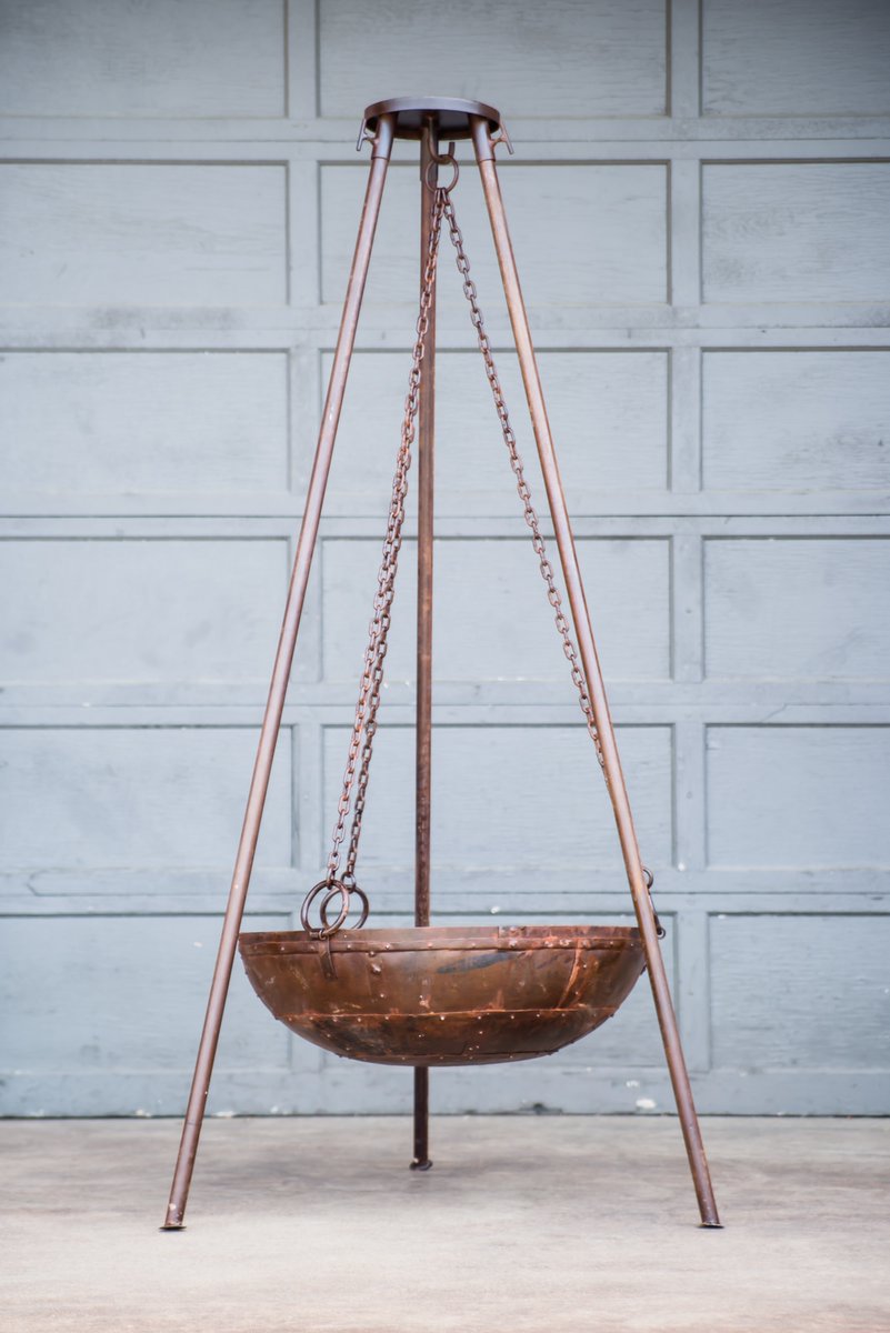 Dip into #cuzy &amp; warm up with our #Vintage Fire Pits – a defrosting essential from #gohome ! Available hanging or standing, these "Kadhai" are repurposed Indian cookpots, made for keeping the #cold away! #firepit 

More at gohomeltd.com/?s=firepit&pos…