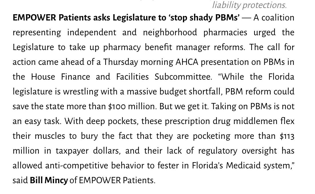 EmpowerFL's tweet photo. Let's stop #ShadyPBMs together.  @Fla_Pol #Sunburn #flapol ➡️https://t.co/BuZCLPZN83 https://t.co/t2SmXRb69A