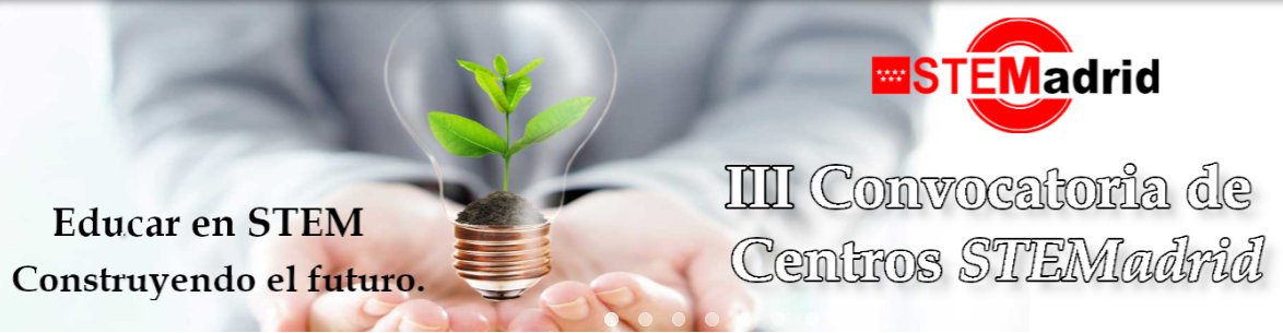 ✍️III Convocatoria de Centros STEMadrid🔋
🗓️Plazo de solicitud del 16/02/2021 al 16/03/2021 Información e inscripción en 👉gestiondgmejora.educa.madrid.org/educandoenstem… ¿Te animas a trabajar con metodología STEM? #IF_CMadrid