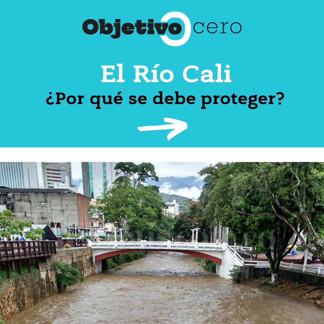 objetivocerocol's tweet photo. ¿Por qué proteger el río Cali?     Porque es la segunda fuente de abastecimiento de la ciudad y sus niveles de contaminación son los más altos del país.Por esto, desde Objetivo Cero te contamos algunos datos interesantes acerca de la contaminación que posee el río Cali. https://t.co/Ned8bKKtl8