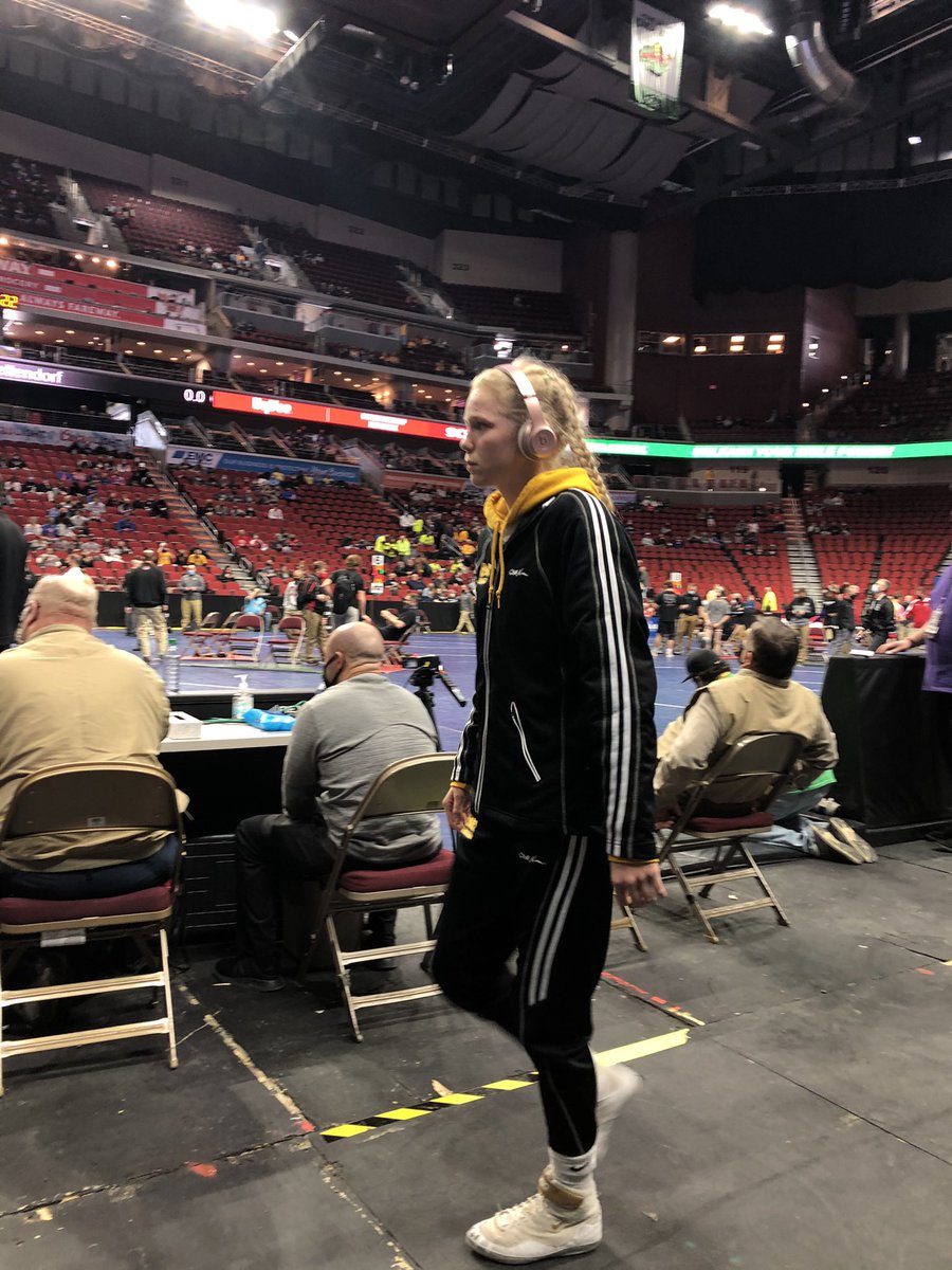 IAwrestle's tweet photo. 3A first round action gets started at 1:30. 

Ella Schmit and Jasmine Luedtke will be up right away. #girlswrestletoo https://t.co/ELdCyWRb5G