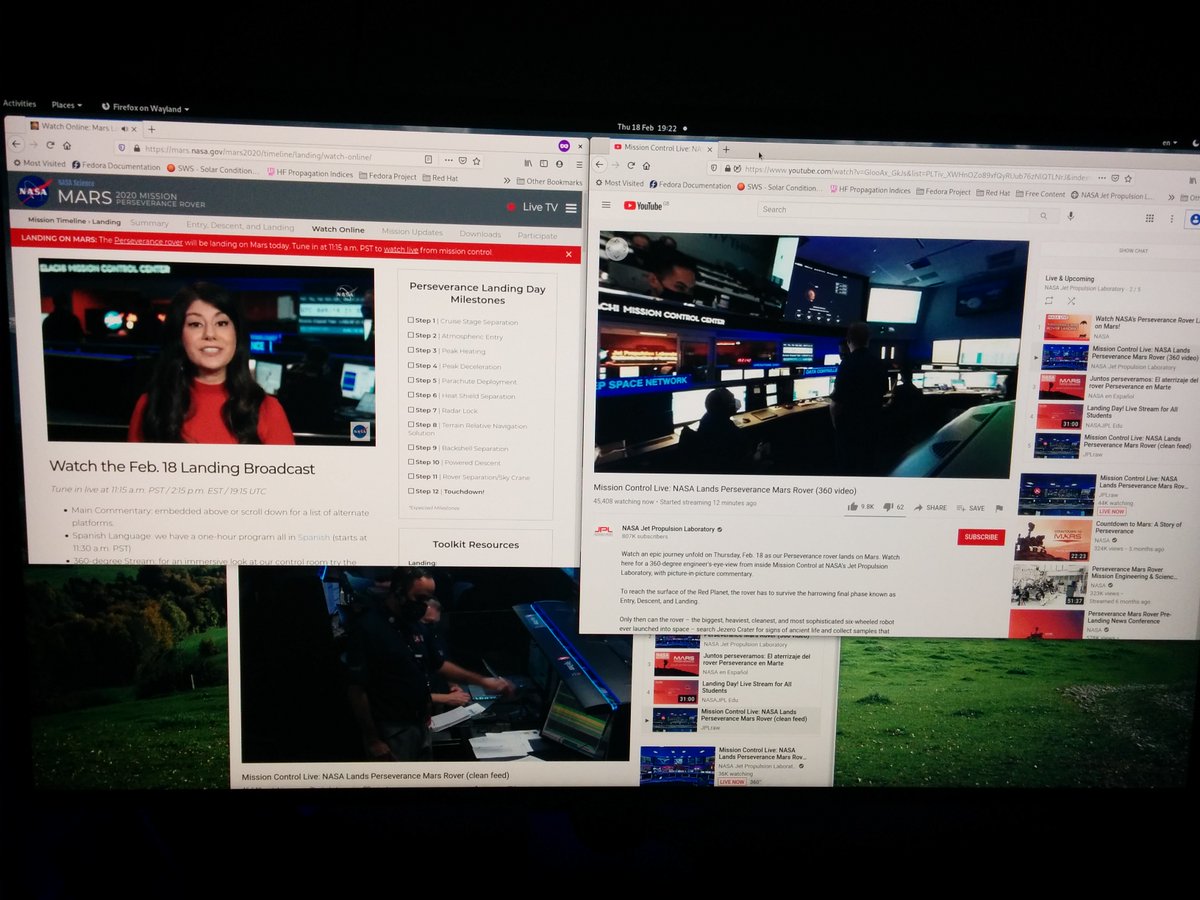 ntsakas's tweet photo. watching all 3 feeds of Perseverance landing!I do not want to miss anything! #nasa #Perseverance watch it here now! https://t.co/TAdDnyFzNo https://t.co/2RbNdX0n0n
