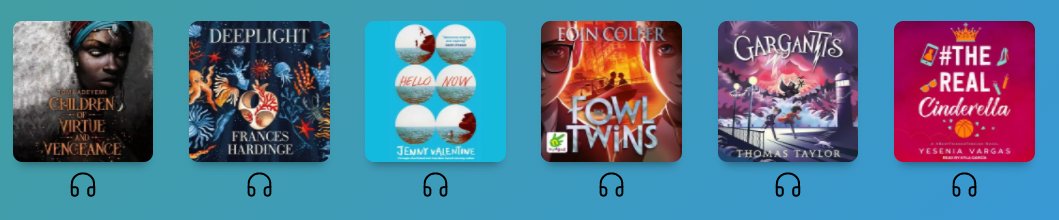 Check out the range of new #audiobook titles just added to our Digital Library on #SORA. Borrow your favourite and listen to a great story as you #SqueezeInARead on #IrelandReads Day on Feb. 25th. 
#readingforpleasure #audiobooks #KeepWell