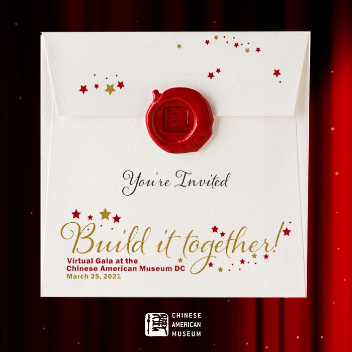 camwashdc's tweet photo. An evening of entertainment, luminaries, inspiration, and unity for all! You are cordially invited to the 2021 Virtual Gala at the Chinese American Museum DC. Visit the link to learn more about how to be part of this amazing event on March 25th. 
https://t.co/RwW5TGxSqK.

#camdc https://t.co/LJ5G9jKJsB