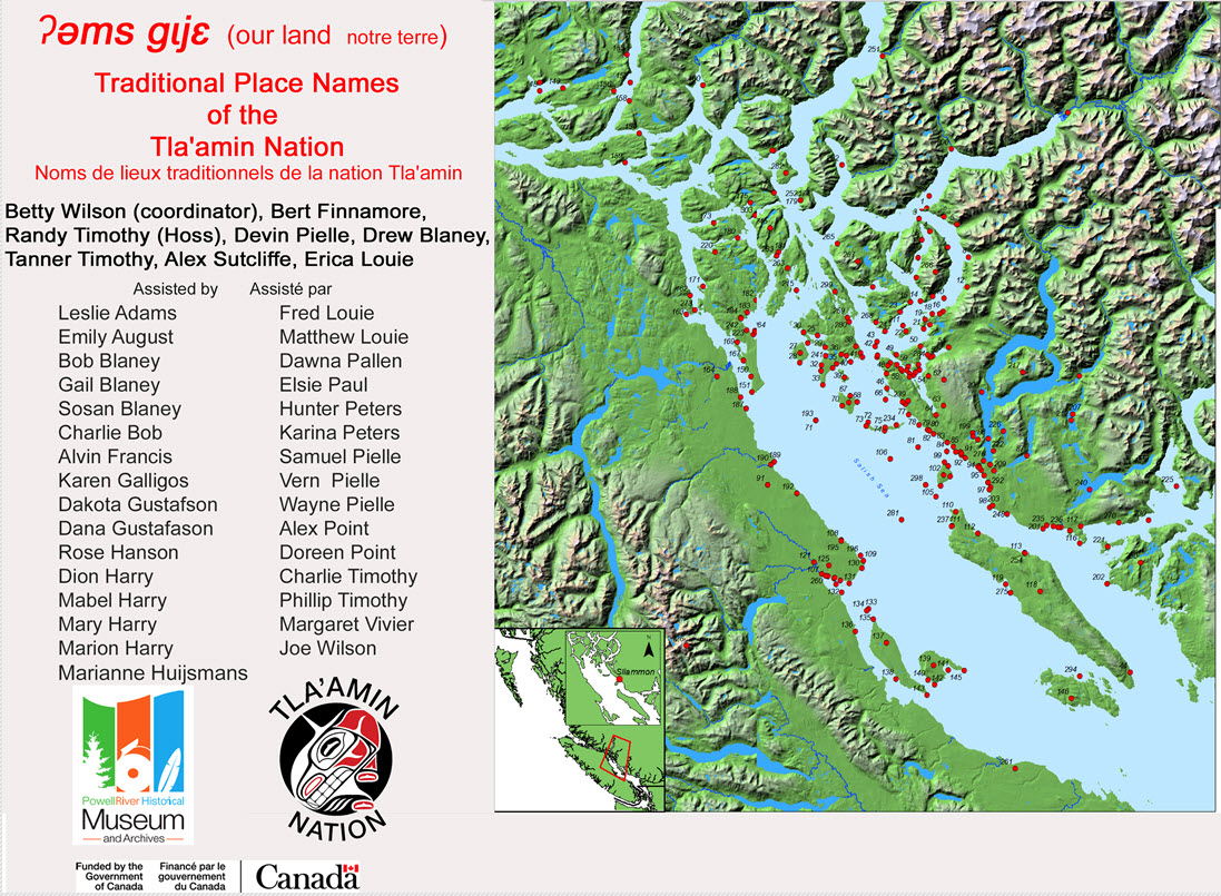 For Day 6 of "Where do you find heritage?" our answer is place names. The history of a place can often be found in its name. Have you explored the Traditional Place Names of the Tla'amin Nation? You can do so on our new website here: powellrivermuseum.ca/place-names.ht… #BCHeritageWeek
