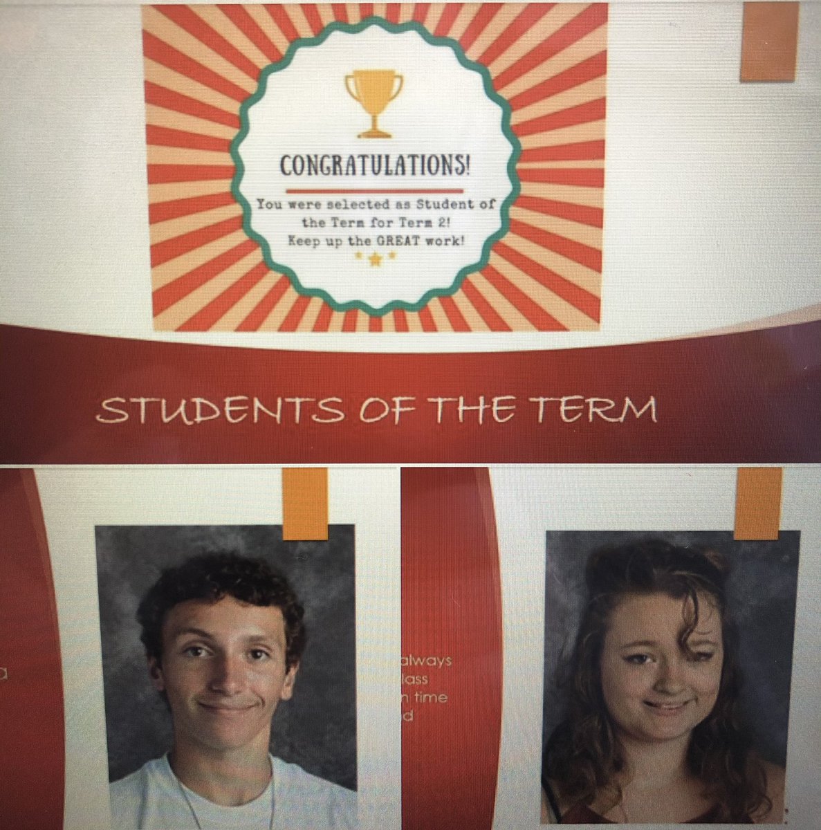 C_Mazzarone's tweet photo. These kids are really shining during virtual learning, earning themselves the title of “students of the term.” Its amazing to see how each rise up to the challenge and persevere: cameras on, asking questions and engaging in class discussions! Keep it up Clippers! #ES5 #EDLD510S21 https://t.co/nGiF9oyity