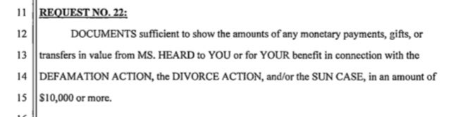StevieJRaw's tweet photo. Wow!! Amber Heard PAID her sister at least $10k to lie about #JohnnyDepp
This subpoena request is interesting to say the least 🤔🤔
#JusticeForJohnnyDepp #amberheardisagolddigger
#johnnydeppisinnocent
#TimesUpAmber
@TheNamesQ @ThatBrianFella @ifod_net @mderndarkwizard https://t.co/XECqAdQTPQ