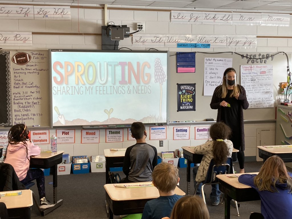 DrSGeis's tweet photo. Our third grades are learning valuable communication skills on how to share their feelings from our Student Advocate. https://t.co/NQeF4HSdg3