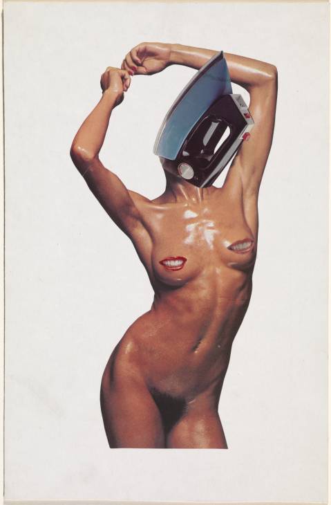 The Art of Album Covers .Original 1976 collage by Linder (Sterling) used for the artwork for Buzzcocks' single Orgasm Addict, released 1977.Original collage via the Tate