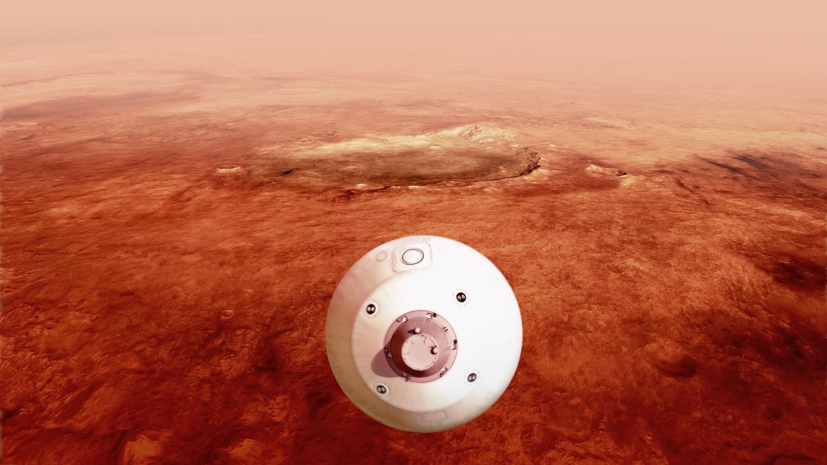 Gizmodo's tweet photo. NASA's stream is live! Big action starts in about an hour https://t.co/ZGHLQU1FZV

#Perseverance #CountdownToMars https://t.co/qgM9AjJmL0