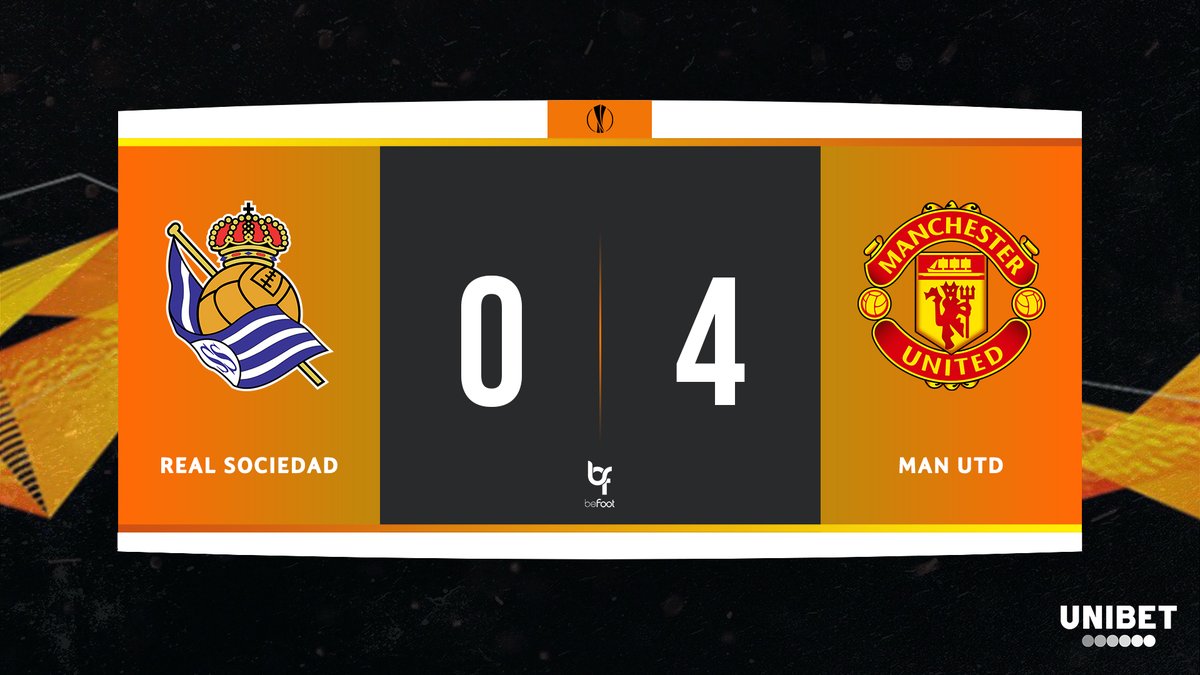 _BeFootball's tweet photo. (⏱️ (90') ⚽ BUUUUUT DE JAMES !!!!
SOCIEDAD 🇪🇸 0-4 🏴 MAN UNITED
#UEL | #RSOMUFC https://t.co/AXn1c4VpkZ
