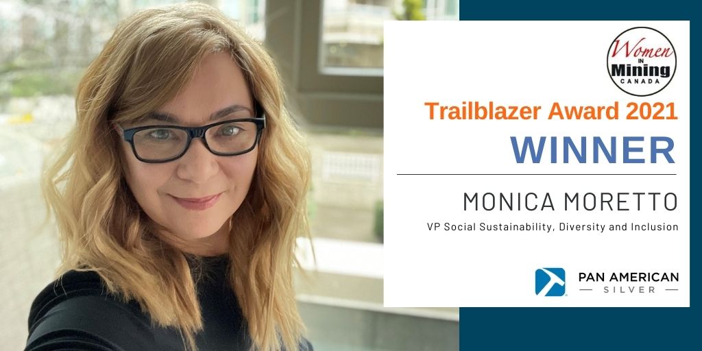 YOU ROCK!
Champion. Mentor. Friend. In addition to her contributions to PAS and the industry, what stands out to me is Monica’s passion, energy and dedication to helping and inspiring women around her. 
#PanAmericanSilverCorp #wimbc #weikstudio