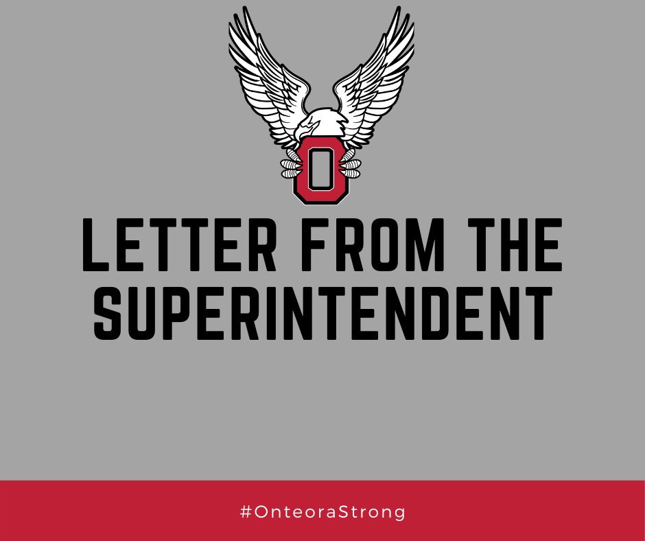OnteoraCSD's tweet photo. Letter from the Superintendent about Emergency Closing Days
Please click on the following link to read the Superintendent’s Letter about the possibility of the District pivoting to remote learning on emergency closing days: https://t.co/X5bYuBmIHj https://t.co/t5BxYnNhfu