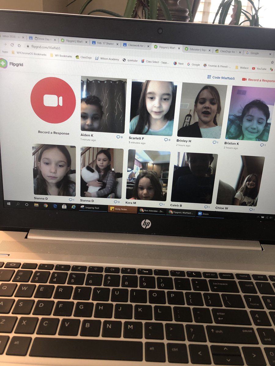 MrsGilsonsClass's tweet photo. I love being able to hear their responses to our interactive read aloud through Flipgrid! #wyproud https://t.co/qaX4e7iAQd