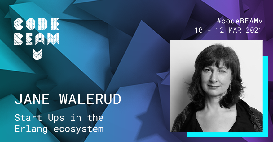 CodeBEAMio's tweet photo. We cant wait for a special keynote from a startup expert @JaneWalerud who joins co-panellists @quentusrex and Rob Mee to discuss the information you need to know to be a commercial success within the #Erlang ecosystem. #codeBEAMv https://t.co/az3i7eVwnI https://t.co/8JAEfIhHSl