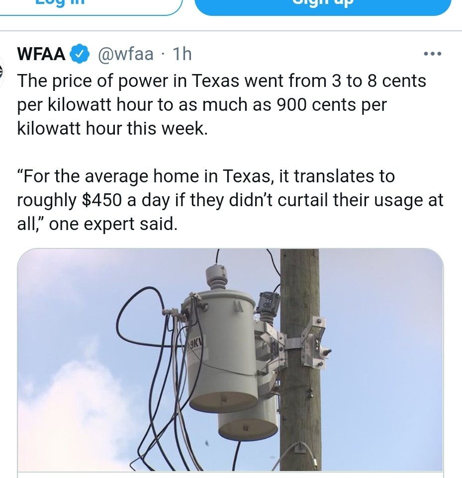 So millions of Texans freezing in arctic storms without power for days, without water for days (unless you count burst pipes flooding homes and businesses) and then, we get this...