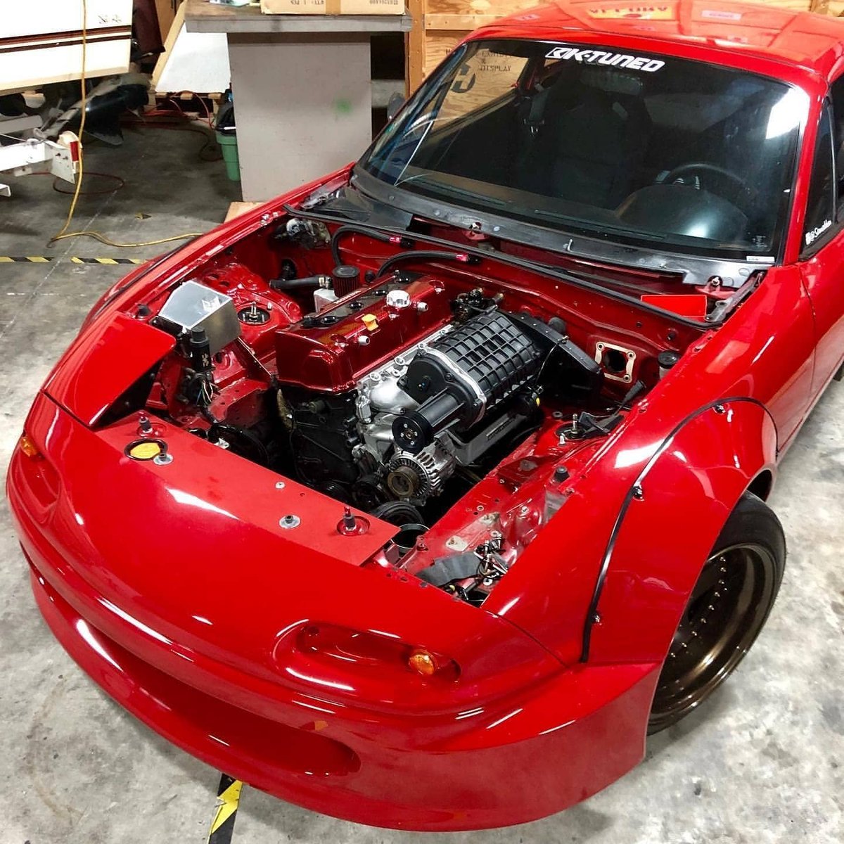 TopMiata's tweet photo. 🔥#TBT IG: samakhan #TopMiata #kmiata #k20 #rotrex #supercharged #miataswap #kseries #namiata #mx5 #mazda #miata #eunosroadster #eunos #mazdamiata #mazdaroadster https://t.co/2bQjJ6SZ98