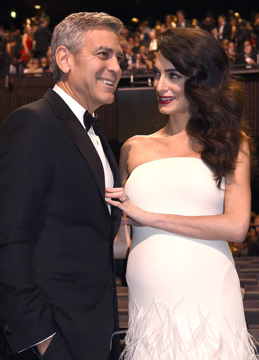 I love their dynamic. She didn’t need to quiet her law achievements for him to lead, he’s too secure in himself to feel less masculine by that & is her biggest supporter. & Amal naturally falls into this really feminine space with George,& loves that he’s the father of her babies