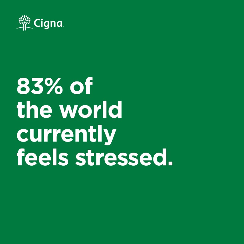 Cigna's tweet photo. From stress visualisation tools to stress management videos. Cigna has expert resources to check in on your employees so they can build resilience to stress.