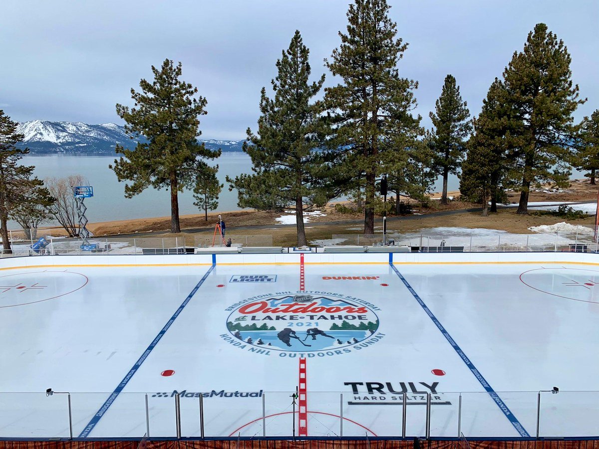 It's happening!! 

#NHLOutdoors at Lake Tahoe begins at 3 ET this Saturday on @NHLonNBCSports and <a href="/Sportsnet/">Sportsnet</a>. 

(📷 <a href="/cotsonika/">Nick Cotsonika</a>)