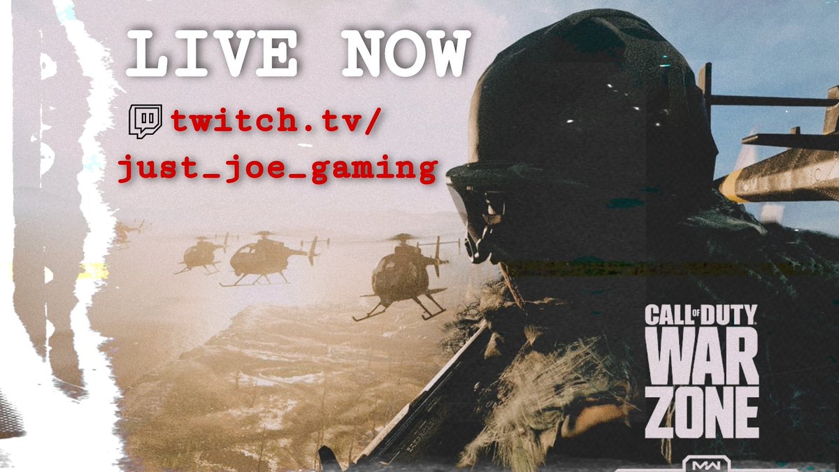 Just_Joe_Gaming's tweet photo. LIVE NOW. COME AND JOIN ME!
๐ฝ CLICK THE LINK BELOW ๐ฝ
https://t.co/IF6NLy49Ya
#gamer #gamersofinstagram #gamerlife #gamerguy #twitch #twitchstreamer #twitchaffiliate #supportsmallstreamers #gaming #gamingcommunity #gaminglife #gamingposts #guyswhogame #CallofDuty #Warzone https://t.co/afQCQUfGh8