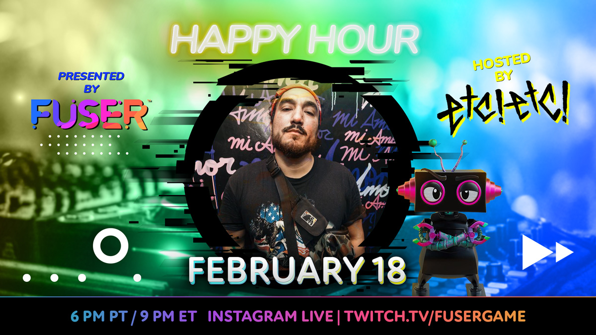 FUSERgame_BR's tweet photo. Em 6️⃣ horas, @iametc estará ao vivo na TWITCH e INSTAGRAM LIVE para um Happy Hour. Ouça os mixes dele e participe da festa de emojis no chat, valendo um vale-presente da Amazon (apenas EUA)! 🔥 #PlayFUSER

⏲ 23h de Brasília
📺 https://t.co/ZIIMHBUViC https://t.co/wqx62rSNuN