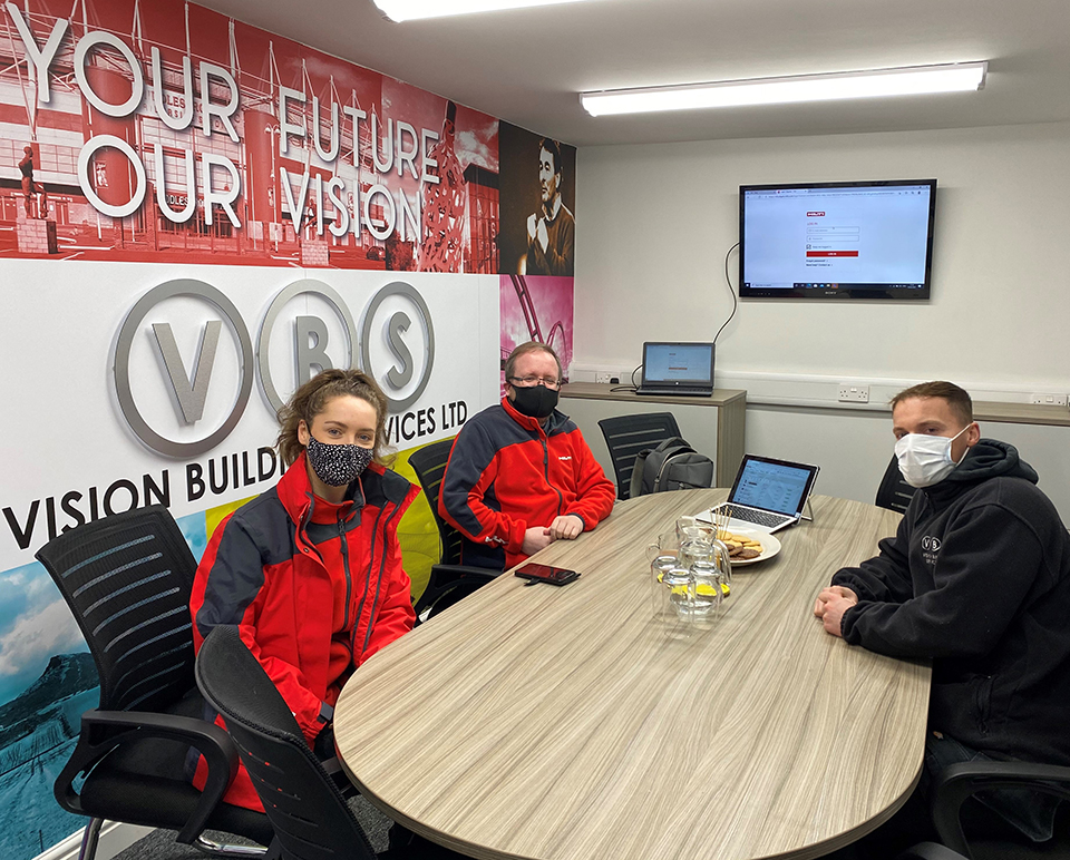 VisionBuilding3's tweet image. We recently underwent training on a new Assess Management System with Hilti. ON!Track Service has been brought in to help improve internal efficiencies. Pictured from Hilti are, left-Lois Gowland &amp;amp; Paul Farrow with VBS&apos; Michael Fraser. #hilti #managementtraining #internalsystems
