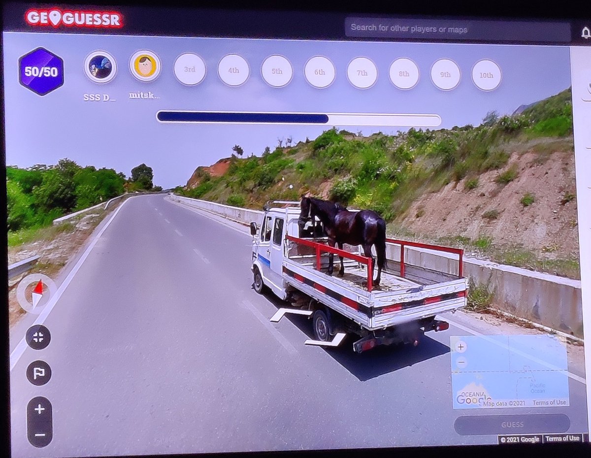 MrRevell's tweet photo. The sum of tonight's family geoguessr night. Safe to say we did not get this one https://t.co/IJ3enxxg3l