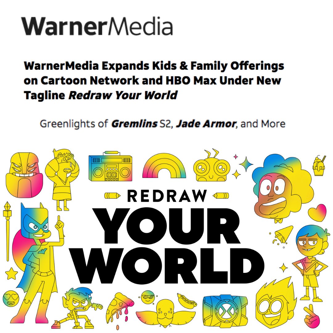 WarnerMedia Expands Kids & Family Offerings on Cartoon Network and HBO Max  Under New Tagline Redraw Your World