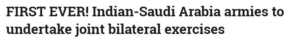 India on the other hand, tried to develop ties with Arabs and moreover with Saudi and UAE. With decades passed, And geopolitics changed, with Turkey-Pak more close.India have succesfully in its highest diplomatic relation with Arabs and Saudi. 10/n