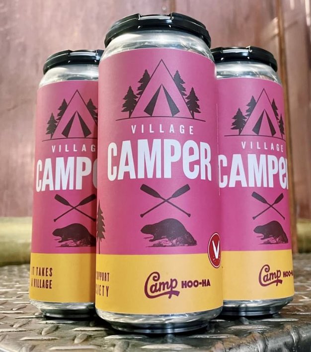 villagebrewery's tweet photo. The Village Camper Cider collaboration with Camp Hoo-Ha is available online for home delivery & for pick up at the brewery. $6 from every 4-pack goes to support single moms through empowering programming with the Highbanks Society! #BrewGoodDoGood
https://t.co/EovTAnsF9e https://t.co/qRLwaBi6s2