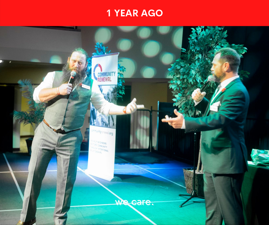 Comm_Renewal's tweet photo. Remember at We Care-aoke when Community Renewal's directors hit the stage with "I Got You, Babe?" because of YOUR donation dare? 😆🎙️

------
ALL WEEK LONG we're celebrating last year and looking forward to 2022 when we can come together once again to support the mission! https://t.co/gd63buevSL