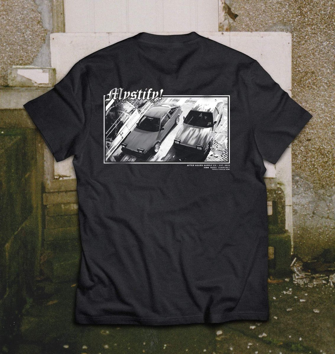 AfterHoursSup's tweet photo. Sneak peek! Available @ https://t.co/At7Hr6ijF5

#AE86 #35MM #Hachiroku #streetstyle https://t.co/5ZQgx36IT5